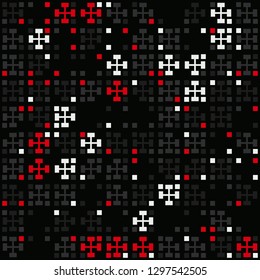 Seamless geometric pattern design illustration