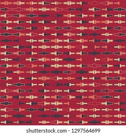 Seamless geometric pattern design illustration