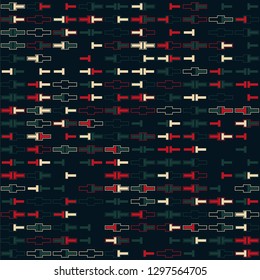 Seamless geometric pattern design illustration