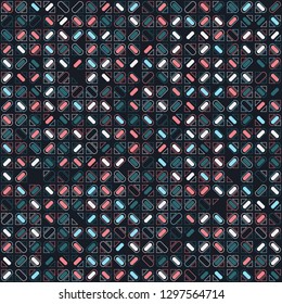 Seamless geometric pattern design illustration