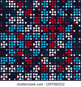 Seamless geometric pattern design illustration