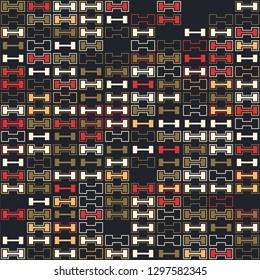 Seamless geometric pattern design illustration