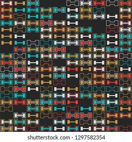 Seamless geometric pattern design illustration