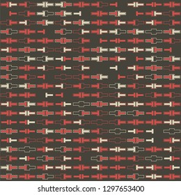 Seamless geometric pattern design illustration