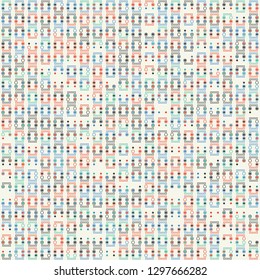 Seamless geometric pattern design illustration