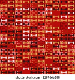 Seamless geometric pattern design illustration