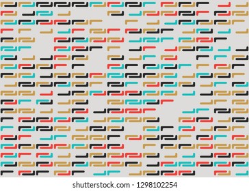 Seamless geometric pattern design illustration