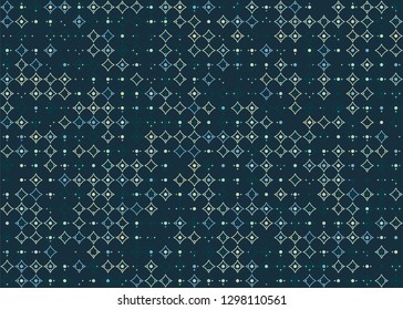 Seamless geometric pattern design illustration