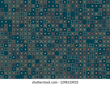 Seamless geometric pattern design illustration