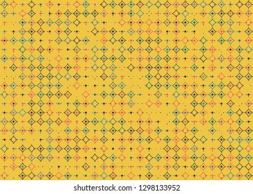 Seamless geometric pattern design illustration