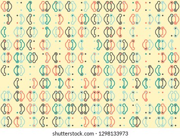 Seamless geometric pattern design illustration