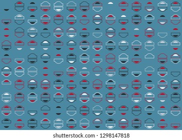 Seamless geometric pattern design illustration