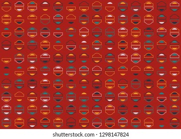 Seamless geometric pattern design illustration
