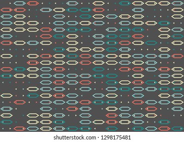 Seamless geometric pattern design illustration