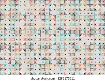 Seamless geometric pattern design illustration