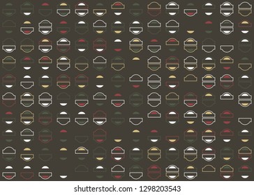 Seamless geometric pattern design illustration