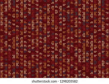 Seamless geometric pattern design illustration