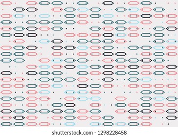 Seamless geometric pattern design illustration