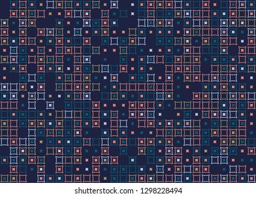 Seamless geometric pattern design illustration