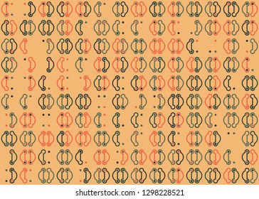 Seamless geometric pattern design illustration