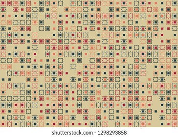 Seamless geometric pattern design illustration