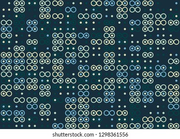 Seamless geometric pattern design illustration