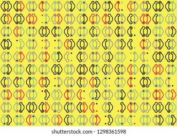 Seamless geometric pattern design illustration