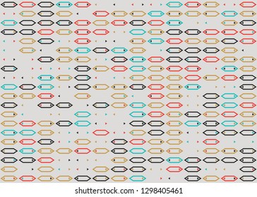 Seamless geometric pattern design illustration