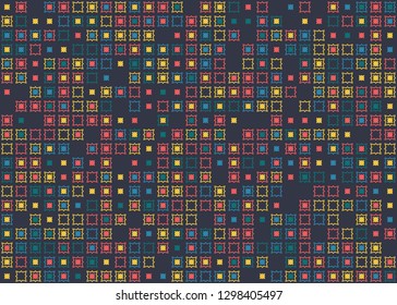 Seamless geometric pattern design illustration