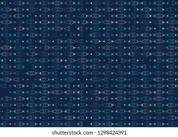 Seamless geometric pattern design illustration
