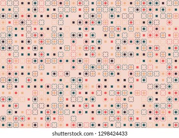 Seamless geometric pattern design illustration