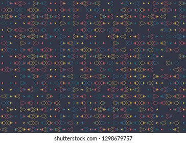 Seamless geometric pattern design illustration