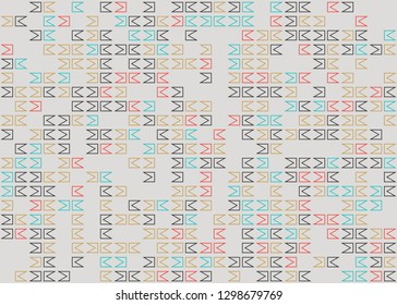 Seamless geometric pattern design illustration