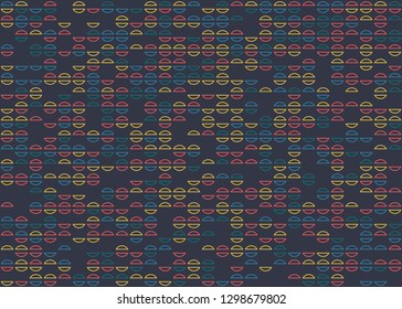 Seamless geometric pattern design illustration