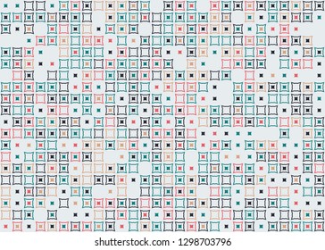 Seamless geometric pattern design illustration