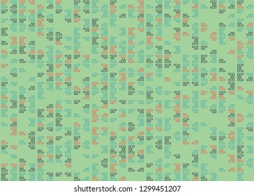 Seamless geometric pattern design illustration