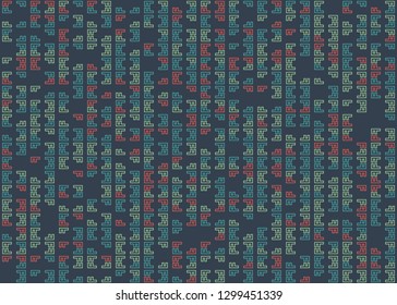 Seamless geometric pattern design illustration