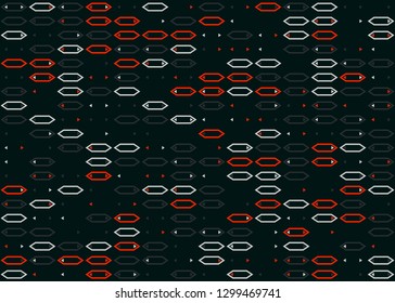 Seamless geometric pattern design illustration