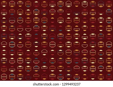 Seamless geometric pattern design illustration