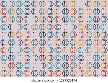 Seamless geometric pattern design illustration