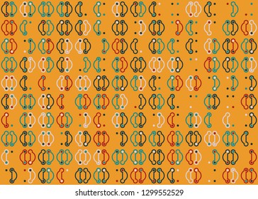 Seamless geometric pattern design illustration