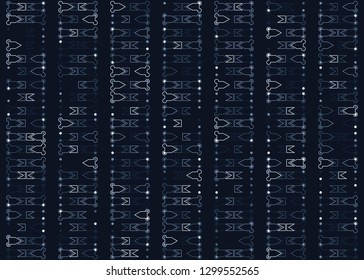 Seamless geometric pattern design illustration