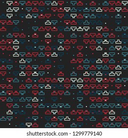 Seamless geometric pattern design illustration