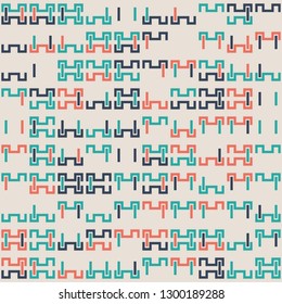 Seamless geometric pattern design illustration