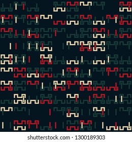 Seamless geometric pattern design illustration