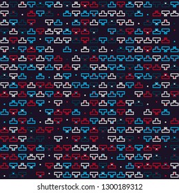 Seamless geometric pattern design illustration