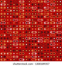 Seamless geometric pattern design illustration