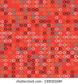 Seamless geometric pattern design illustration