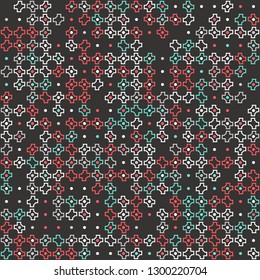 Seamless geometric pattern design illustration