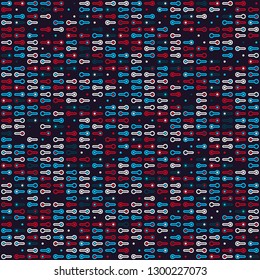 Seamless geometric pattern design illustration